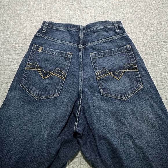 Vtg South Pole Baggy Jeans MENS 32 Wide Leg Skater Gold Tab 90s Y2K Hip Hop vICE - Picture 1 of 10